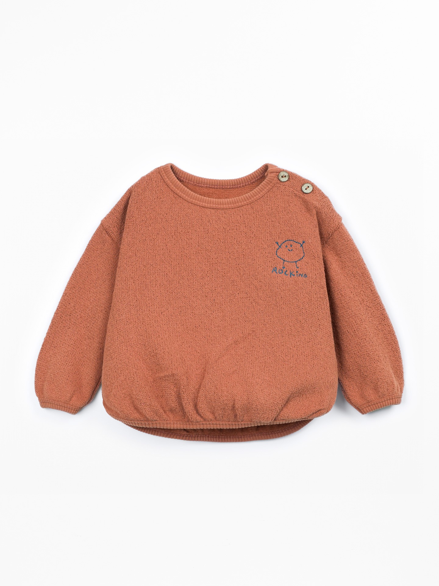 Knit Sweater with Recycled Cotton