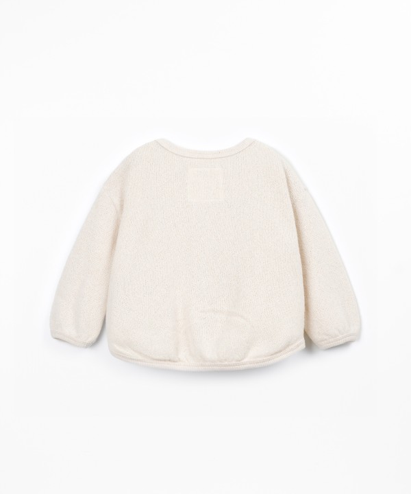 Knit Sweater with Recycled Cotton