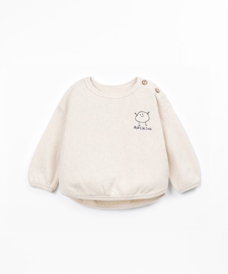 Knit Sweater with Recycled Cotton