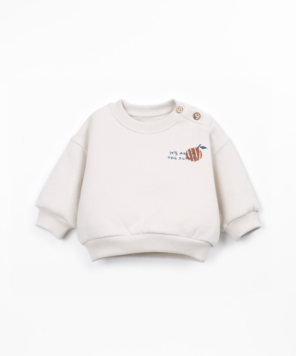 Pull en maille avec cardage intérieur