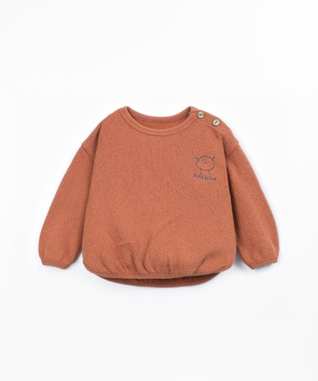 Knit Sweater with Recycled Cotton