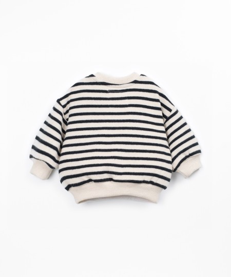Maglione con miscela di fibre naturali e fibre riciclate