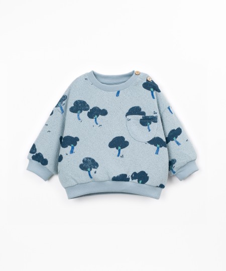 Maglia con motivo di alberi