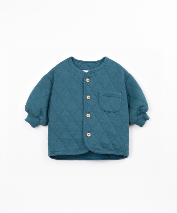 Veste en maille matelass�e