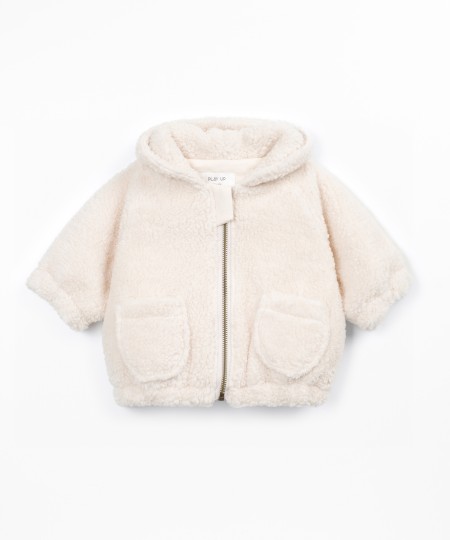 Cappotto con miscela di cotone biologico e cotone riciclato