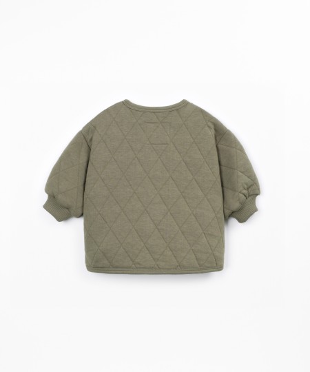 Veste en maille matelassée