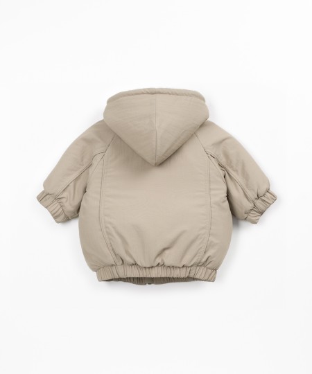 Parka imperméable avec doublure en fausse fourrure