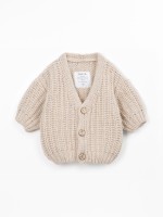 Manteau en tricot avec mélange de laine recyclée et polyamide recyclé Manteau en tricot avec mélange de laine recyclée et polyamide recyclé