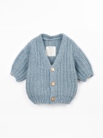 Veste en tricot avec mélange de laine recyclée et polyamide recyclé Veste en tricot avec mélange de laine recyclée et polyamide recyclé