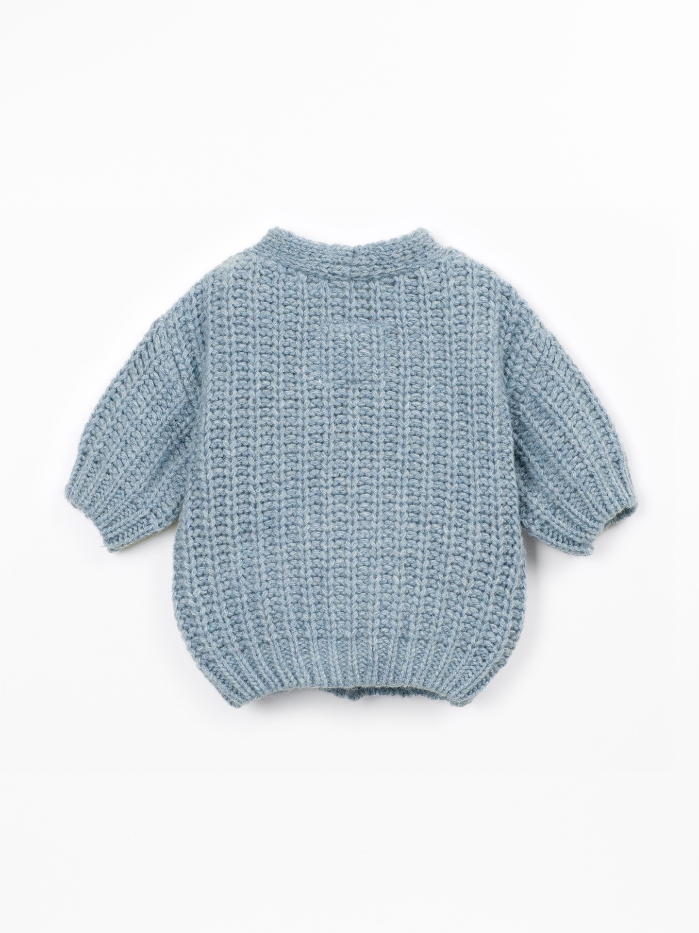 Veste en tricot avec mélange de laine recyclée et polyamide recyclé