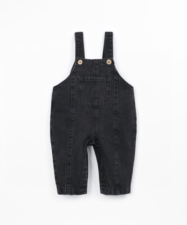Salopette en denim avec poche