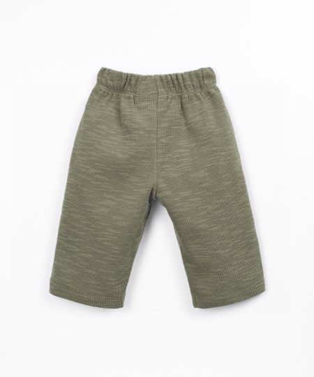Pantalon en maille en fibres naturelles
