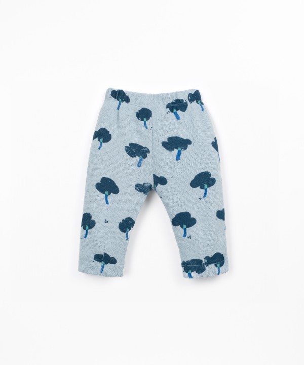 Jersey trousers with print