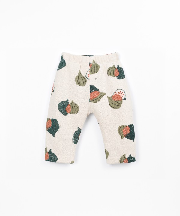Jersey trousers with print