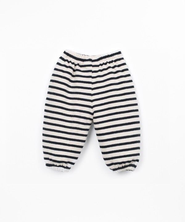 Pantalon en maille avec fibres recycl�es