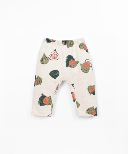 Jersey trousers with print