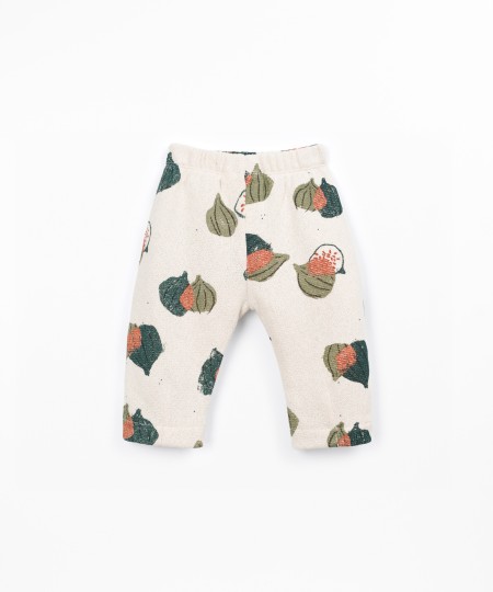 Pantalon en maille avec imprim?