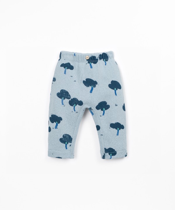 Jersey trousers with print