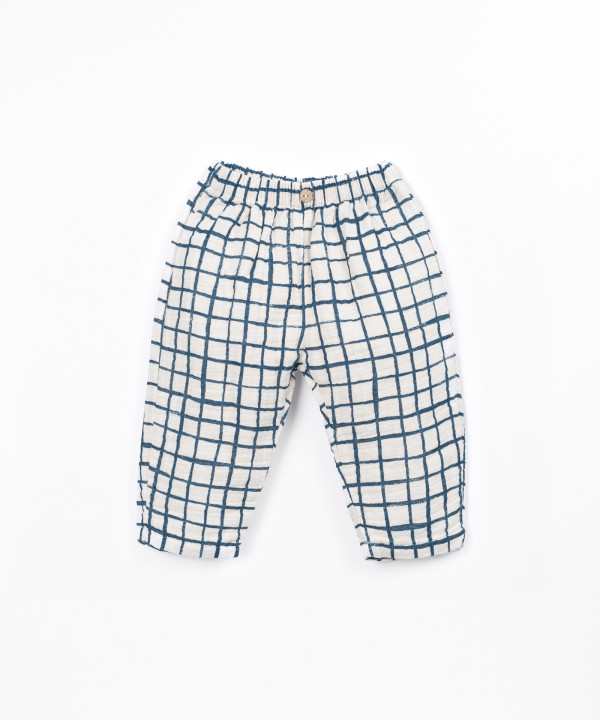 Cotton fabric trousers