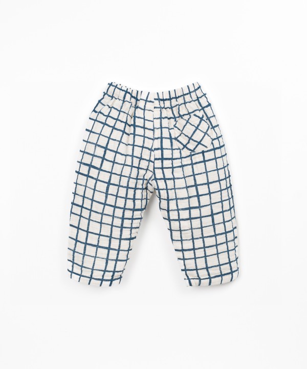Cotton fabric trousers