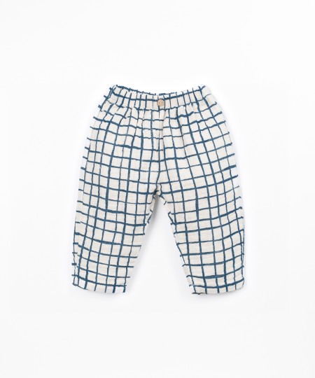 Cotton fabric trousers