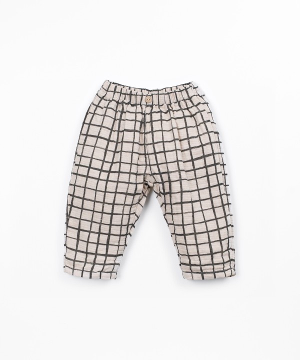 Cotton fabric trousers