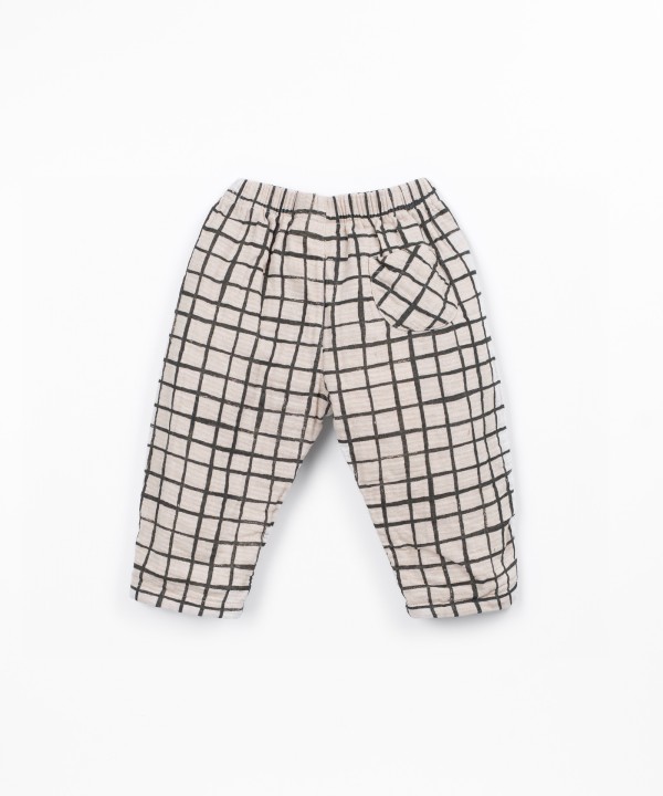 Cotton fabric trousers