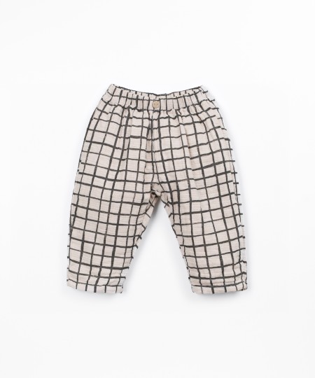 Cotton fabric trousers