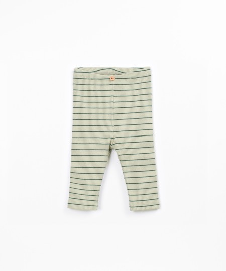 Leggings with striped pattern