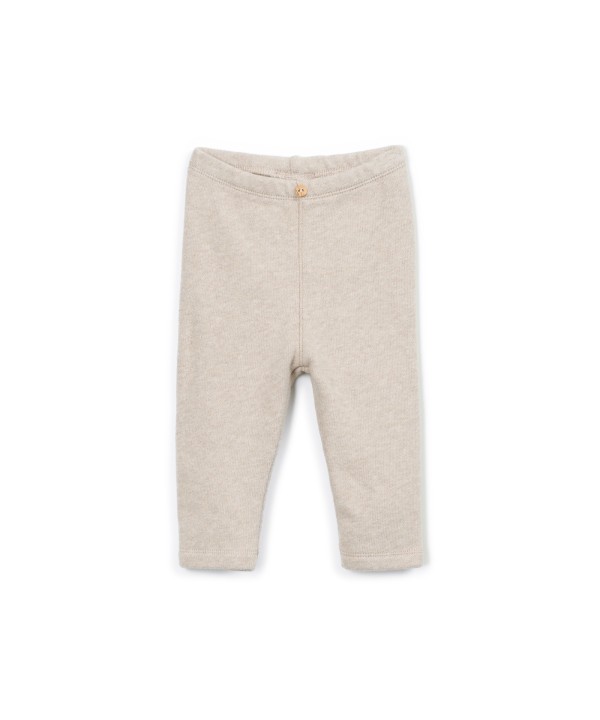 Cotton knit leggings