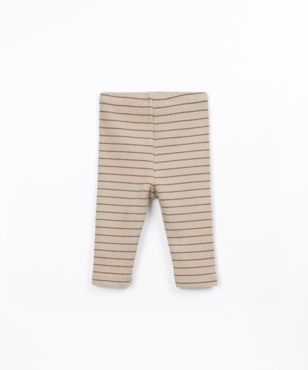 Leggings with striped pattern