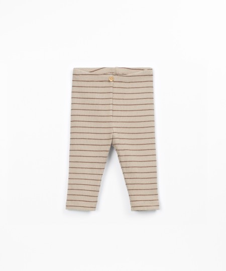 Leggings with striped pattern