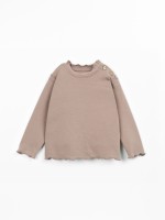 T-shirt de malha com algod�o