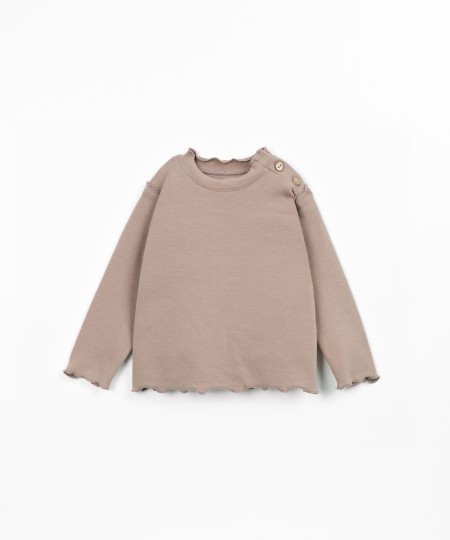 T-shirt de malha com algod�o