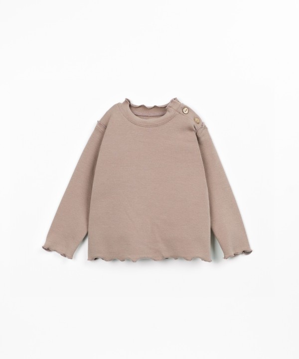 T-shirt de malha com algod�o