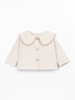 Knit jacket with recycled cotton Knit jacket with recycled cotton