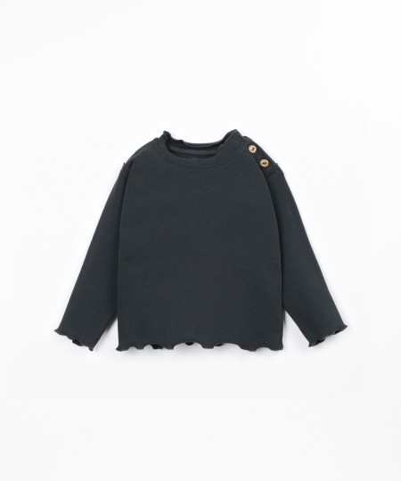 T-shirt de malha com algod�o