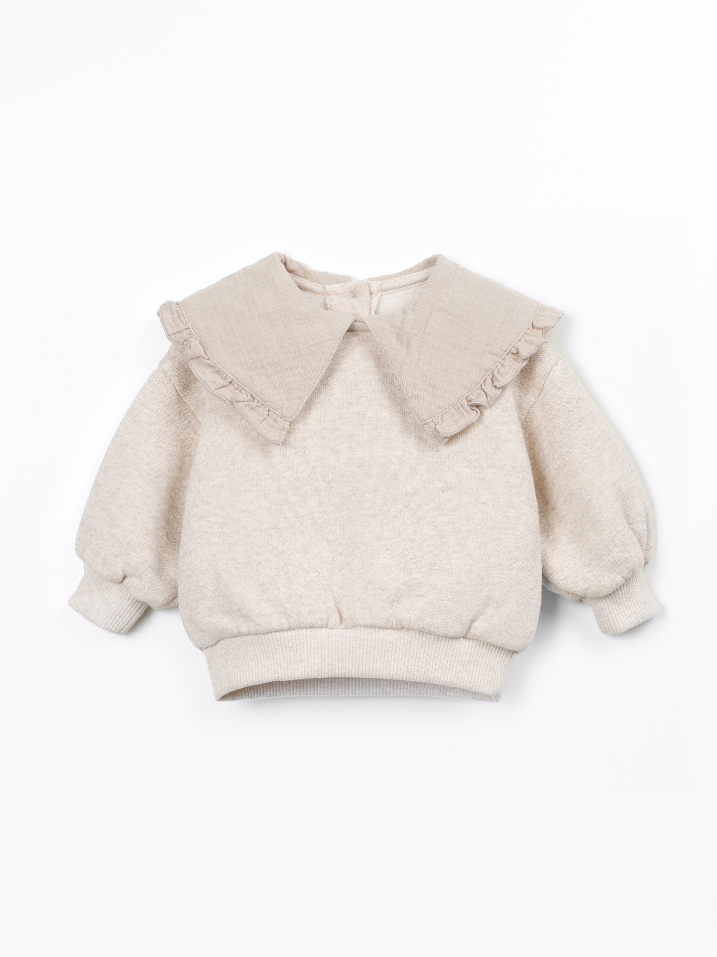 Maglione con miscela di fibre naturali e fibre riciclate