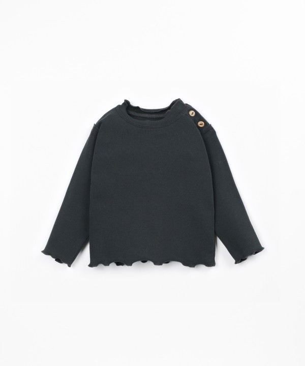 T-shirt de malha com algod�o