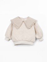 Sweater with a mix of natural and recycled fibers Sweater with a mix of natural and recycled fibers
