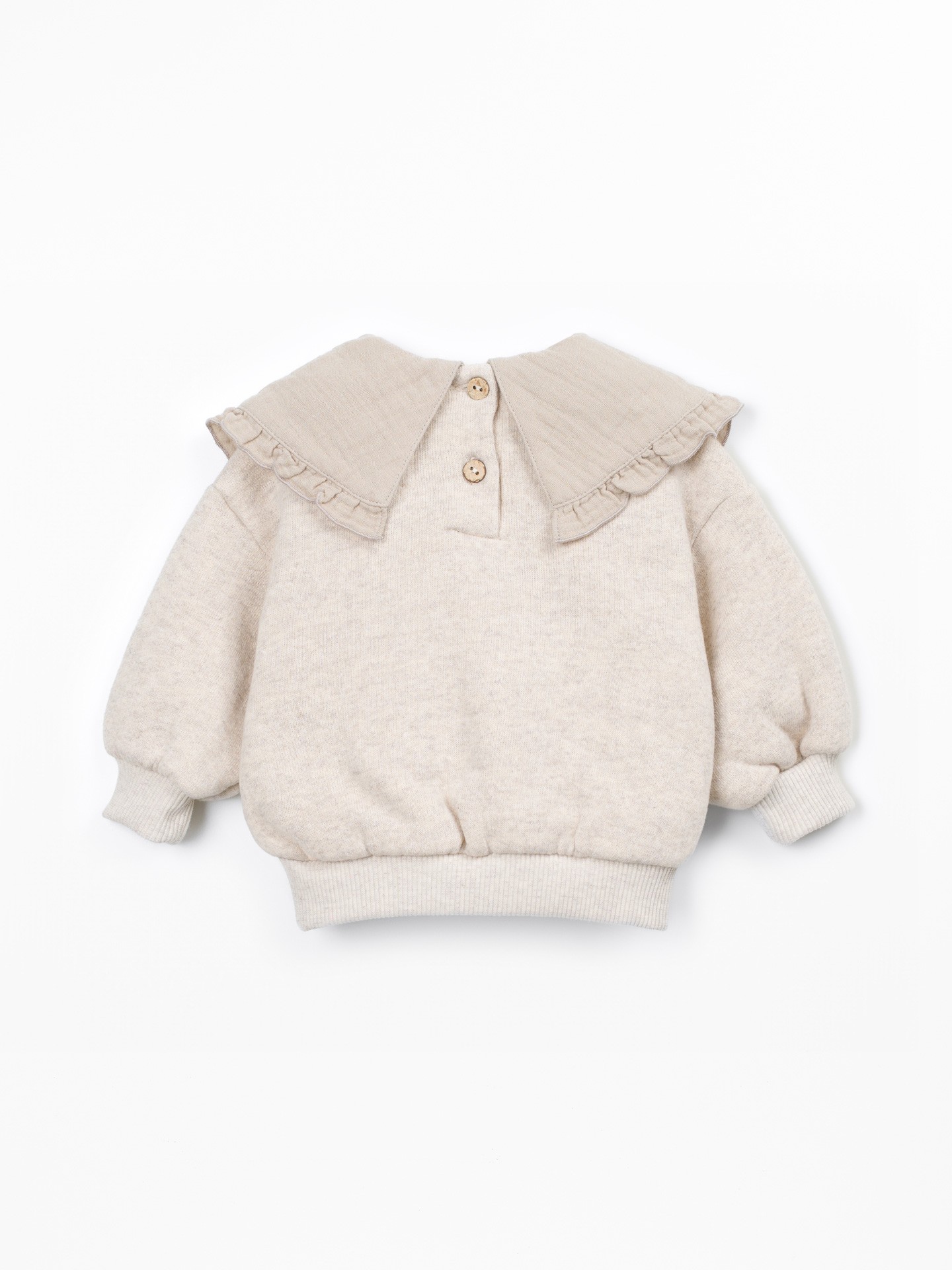 Maglione con miscela di fibre naturali e fibre riciclate