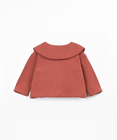Giacca in maglia con cotone riciclato