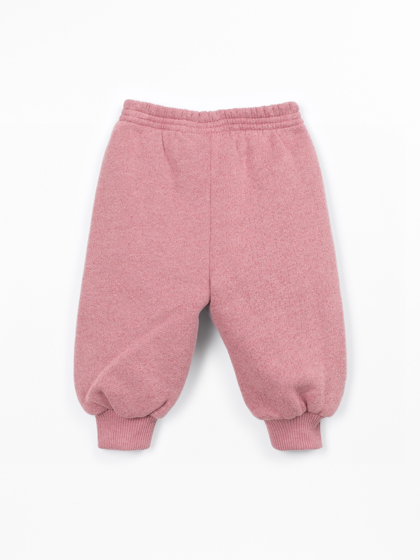 Jersey trousers with a blend of natural and recycled fibers