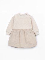Dress with a mixture of knit and fabric Dress with a mixture of knit and fabric
