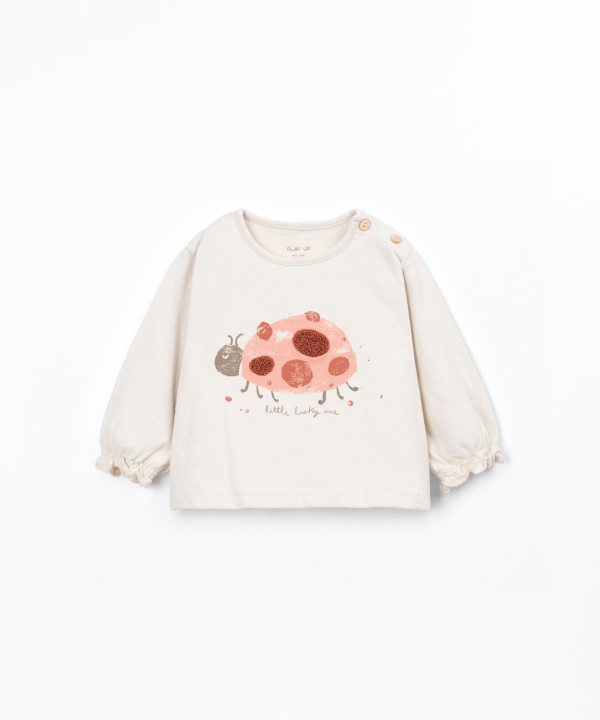 T-shirt with front design