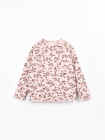 T-shirt com mistura de fibras naturais e fibras recicladas