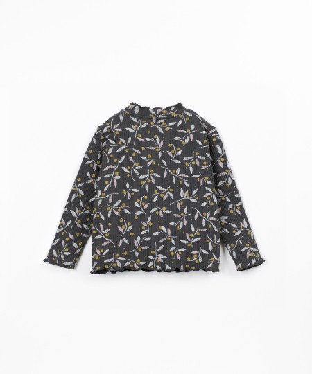 T-shirt avec mélange de fibres naturelles et fibres recyclées