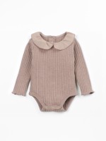 Bodysuit with a mix of natural and recycled fibers