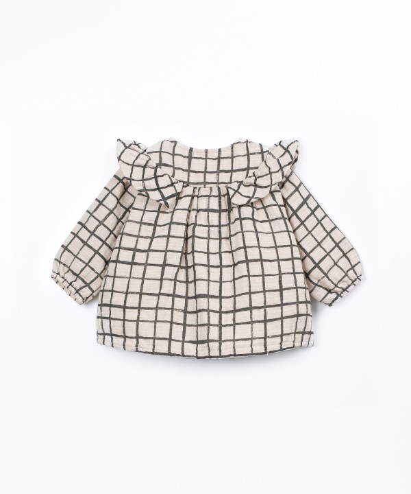 Cotton fabric blouse