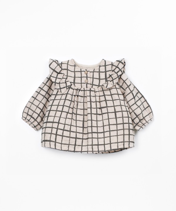 Cotton fabric blouse